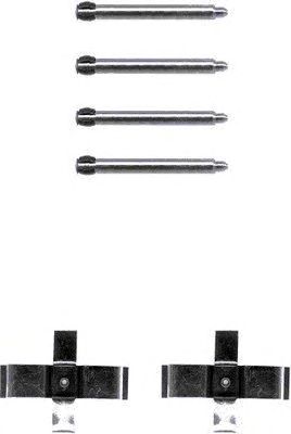 HELLA PAGID 8dz355202561 -  Комплектующие, колодки дискового тормоза
